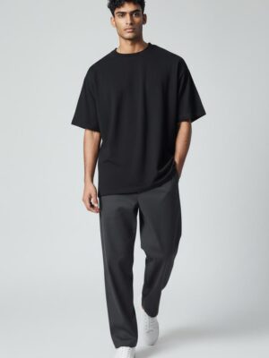 WhatsApp Image 2026-04-09 at 13.11.47 Men’s Premium Oversized Black T-Shirt