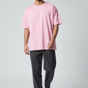Minimal Pink Oversized T-Shirt – Soft Style & Everyday Comfort