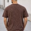 Coffee Brown Acid Wash Oversized T-Shirt