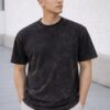 Charcoal Black Acid Wash Oversized T-Shirt