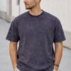 Slate Navy Acid Wash Oversized T-Shirt