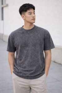 Grey Acid Wash T-Shirt