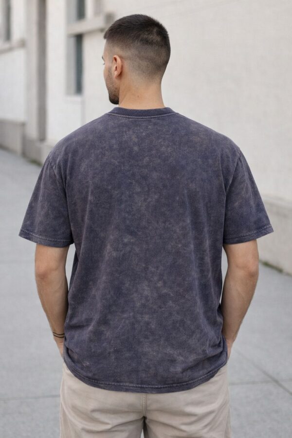 Slate Navy Acid Wash Oversized T-Shirt