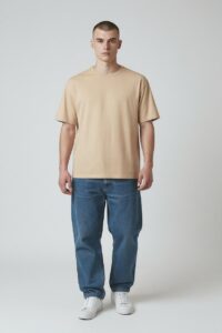 Solid T-Shirt – Cream (Unisex Streetwear)