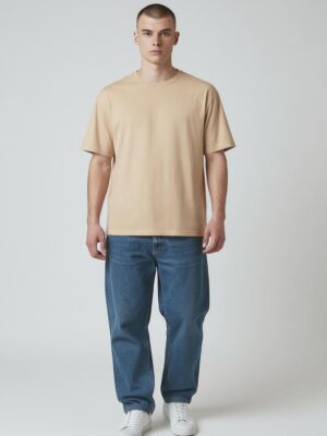 Solid T-Shirt – Cream (Unisex Streetwear)
