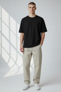 Jet Black Oversized T-Shirt