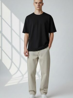 Jet Black Oversized T-Shirt