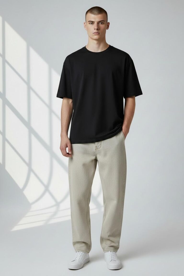 Jet Black Oversized T-Shirt