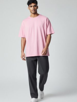 oversize1 Men’s Oversized Pink T-Shirt