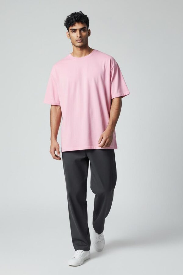 oversize1 Men’s Oversized Pink T-Shirt