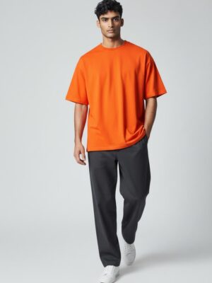 oversize2 Men’s Oversized Orange T-Shirt