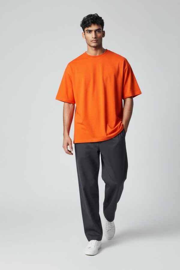 oversize2 Men’s Oversized Orange T-Shirt
