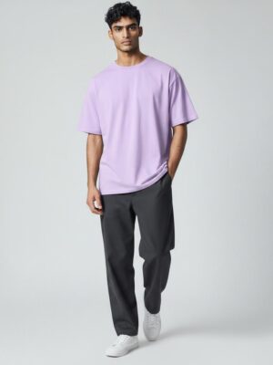 oversize5 Lavender Oversized T-Shirt