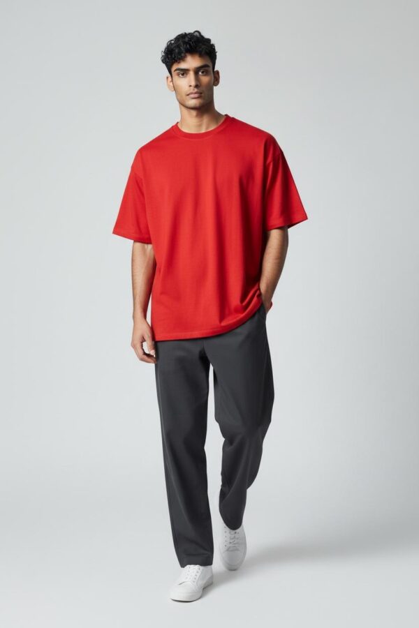 oversize6 Men’s Oversized Red T-Shirt