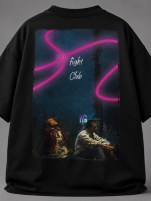 Untitled design (8) Fight Club Oversized Graphic T-Shirt for Men | Neon Aesthetic Streetwear Tee