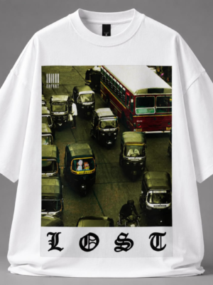Untitled design (9) Lost City Graphic Oversized T-Shirt for Men | Urban Streetwear Cotton Tee
